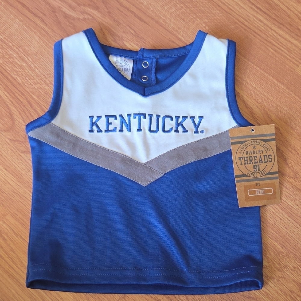 NCAA Kentucky Wildcats Baby Cheerleading Jersey 18M NWT Basketball
